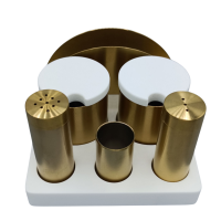 Peçetelikli Restoran Baharatlık(PVD Altın)